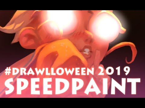 Speedpaint (Paint Tool SAI) Librarian Chost #drawlloween