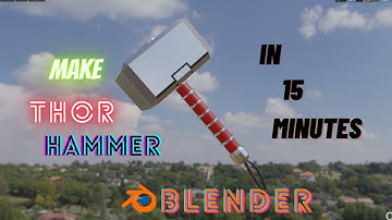 BLENDER TUTORIAL: Make Thor Hammer In 15 Minutes || shiva