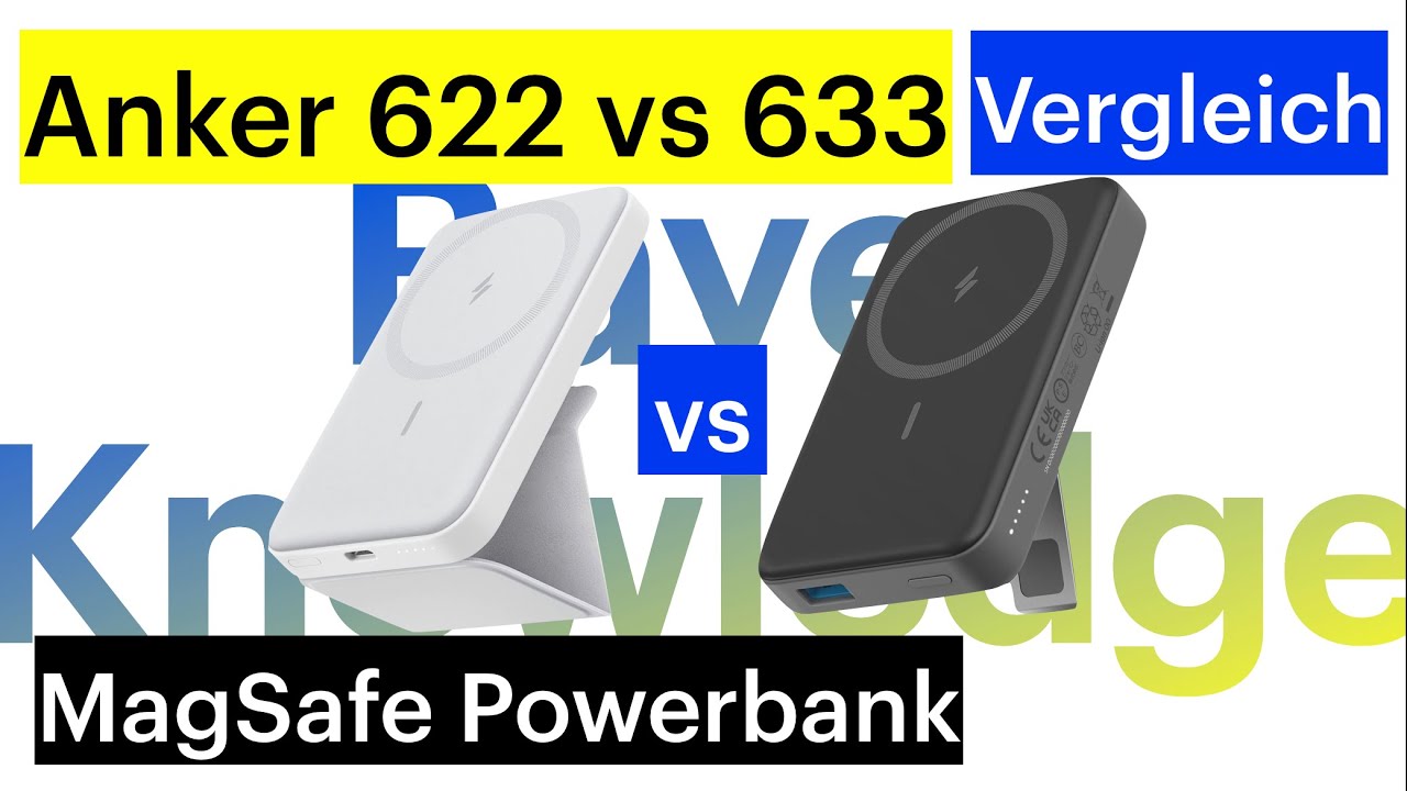 Anker MagGo 622 versus 633 MagSafe PowerBank Vergleich YouTube