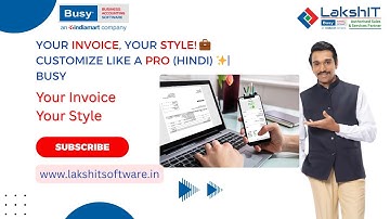 Your Invoice, Your Style 💼 Customize Like a Pro (Hindi) ✨ BUSY