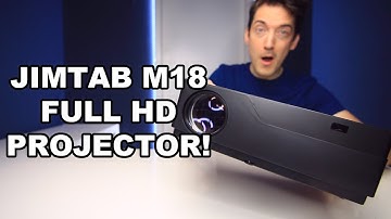 JIMTAB M18 FULL HD PROJECTOR REVIEW!