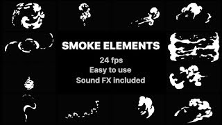 Hand Drawn Smoke Elements | After Effects Template | Videohive #AfterEffectsTemplate #Videohive