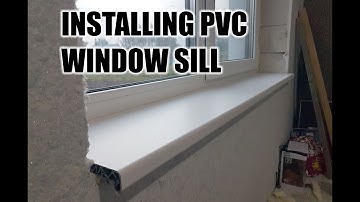 PVC Window Sill Moulding Instalation How to DIY