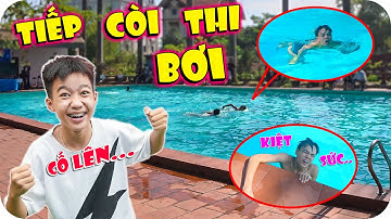 Tiếp Còi Kiệt Sức Trong Cuộc Thi Bơi Quyết Giành Giải Nhất - Minh Quân Đi Theo Cổ Vũ | Minh Khoa TV