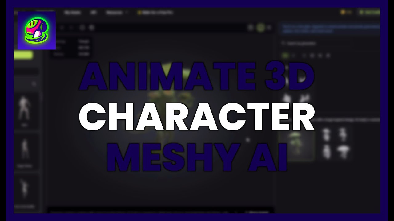 ANIMATE YOUR 3D CHARACTER with MESHY AI – Beginner’s Tutorial - YouTube
