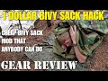 Dollar store hack for military bivy sack