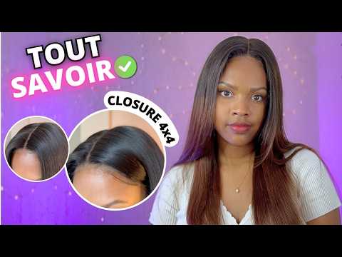 Débutant ? poser une CLOSURE comme un PRO ✨comment poser une closure @MyFirstWigCom