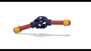 Universal joint working animation || Mechanical Mechanism