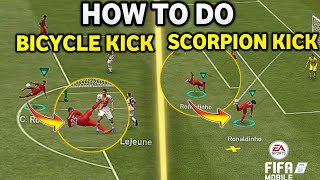 EASIEST WAY 🤩🤩 | how to do scorpion kick in fifa mobile | bicycle kick tutorial