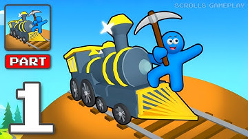 Pocket Train - Gameplay Walkthrough Part 1 - Train Track Builder (iOS, Android)