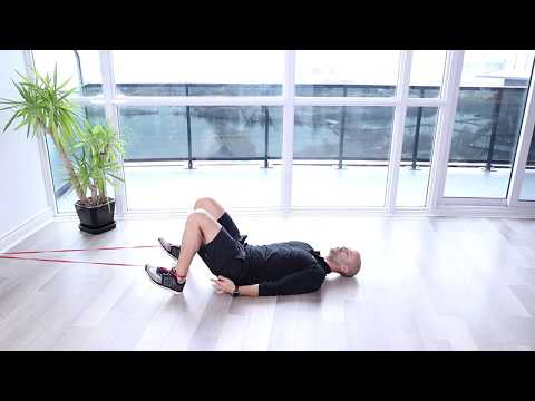 Supine Band Resisted Hamstring Curl