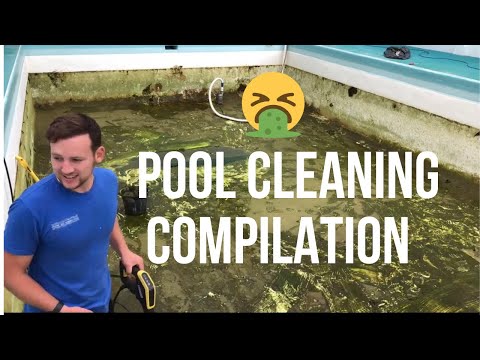 Satisfying pool cleaning compilation