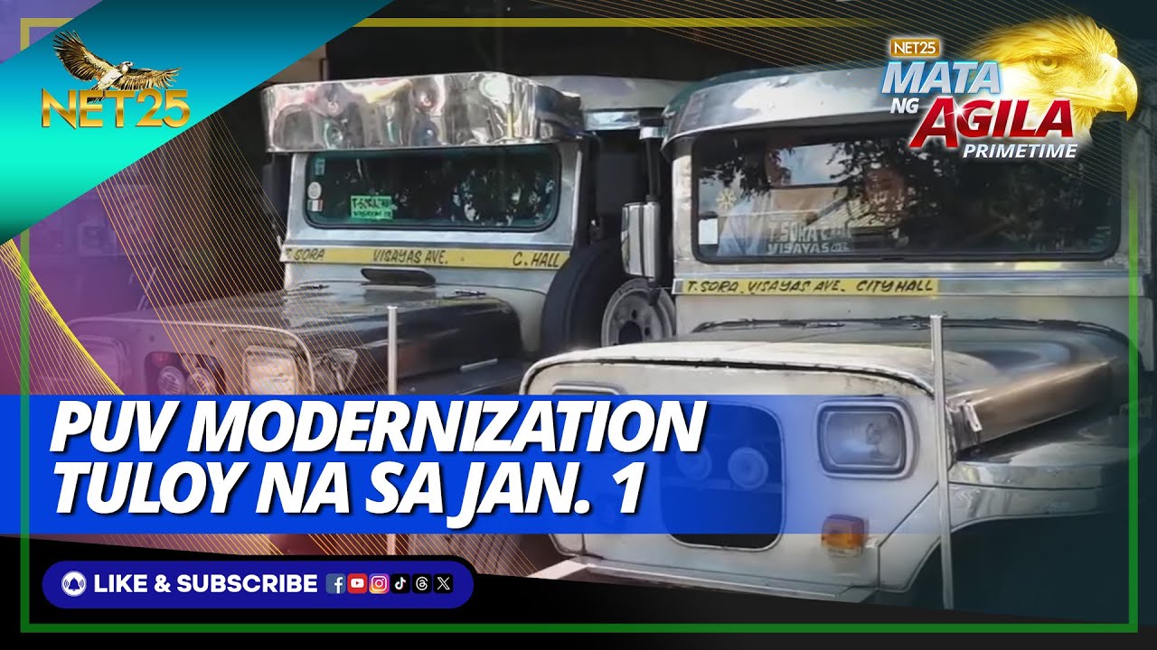 Hindi na mapipigilan ang pag-arangkada ng jeepney modernization simula Enero 1, 2024