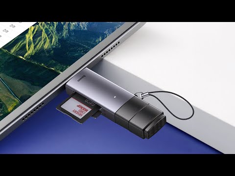 Кардридер Baseus Lite Series USB-A & Type-C to SD/TF Card Reader Grey, видео 1