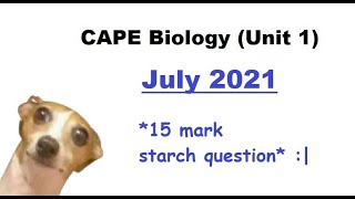 CAPE Biology Unit 1 2021 Paper 2 Full Walkthrough