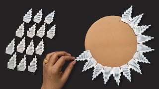 Beautiful Wall Hanging Using Cotton Earbuds/ Easy Paper Crafts For Home Decoration/ DIY Wall Hanging