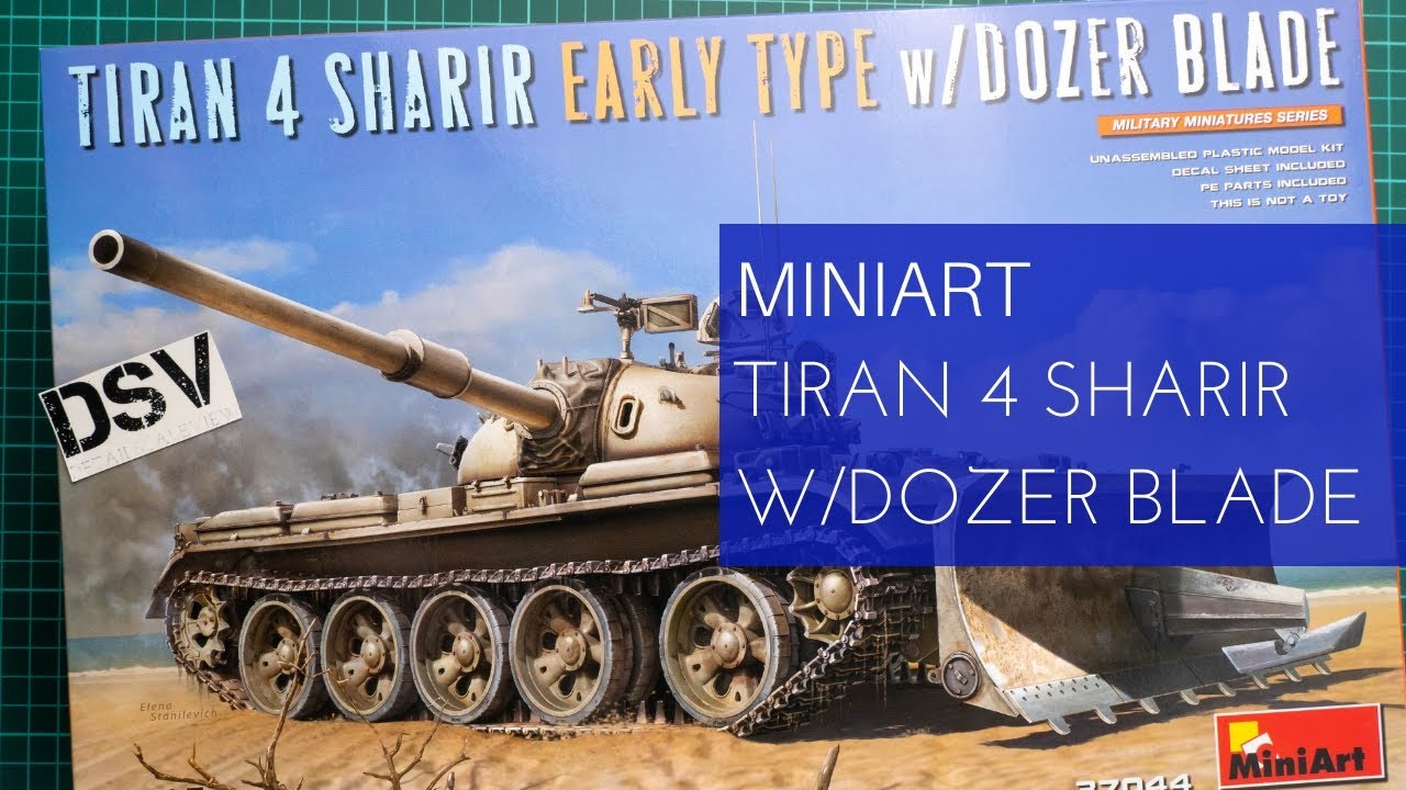 Miniart 1/35 Tiran 4 Sharir with Dozer Blade (37044) Review - YouTube