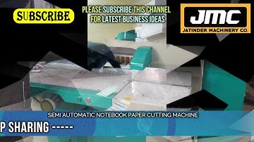 कम पूँजी में खरीदें Notebook Making Machines, Notebook Manufacturing