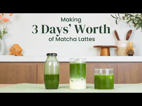 Brew 3 Days Worth of Matcha Lattes (that actually taste good)