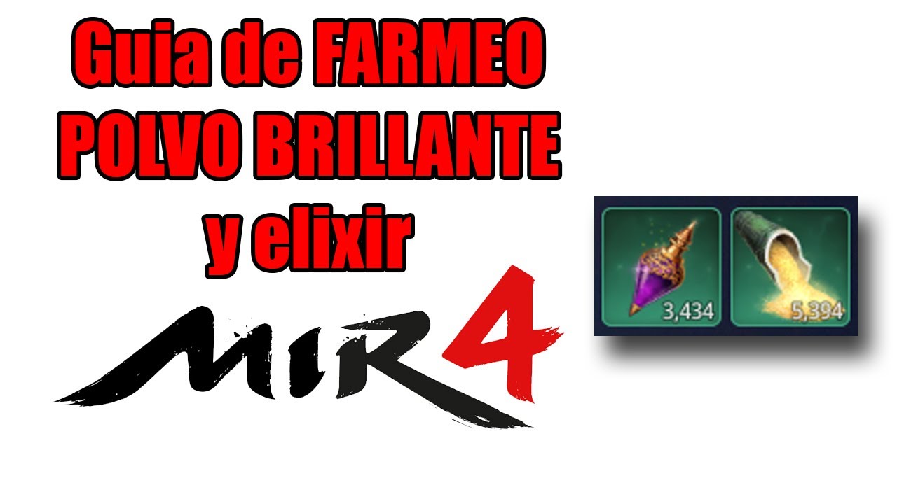 TODAS las formas de farmear POLVO BRILLANTE Y ELIXIR