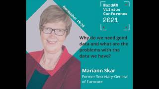 Mariann Skar - Why do we need good data and what are the problems with the data we have?