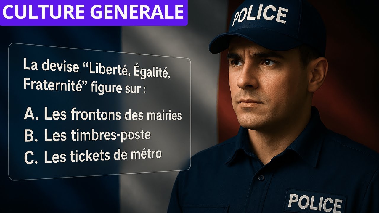 30 QCM : Valeurs et symboles de la République - Concours Gardien de la Paix - Culture Générale