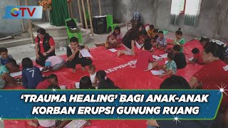 Kemensos Hibur Anak-Anak Korban Erupsi Gunung Ruang - Bim 1904