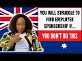 Employer sponsorship to australia  important requirements to meet   where to search