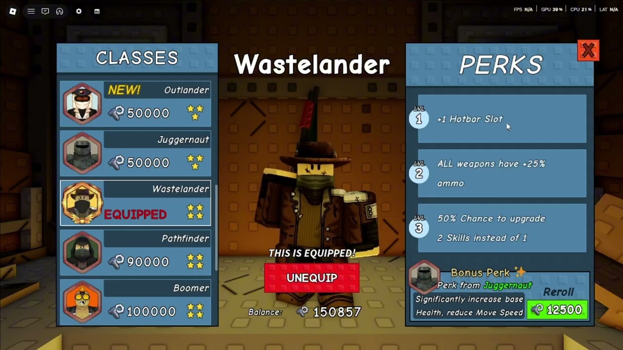 100 Waves Later Zombie RNG Roblox Class break down