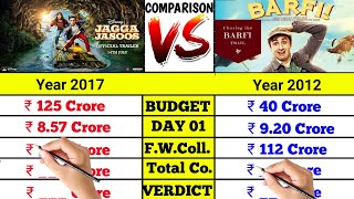 Ranbir Kapoor Movies Jagga Jasoos vs Barfi movie box office collection comparison।।