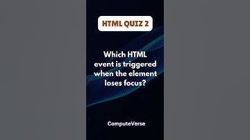 HTML QUIZ 2 #shorts #short #html