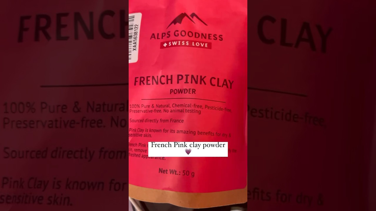 French pink clay powder 💗