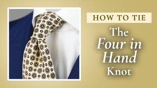 Four in Hand Tie Knot Tutorial  Step by Step How To Guide
