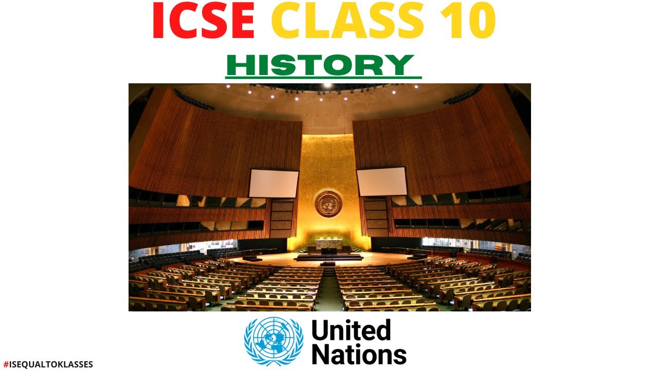 ICSE CLASS 10 UNITED NATIONS MCQs Important Question Bank Chapter