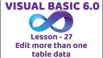 Visual Basic 6.0 | Edit more than one table data