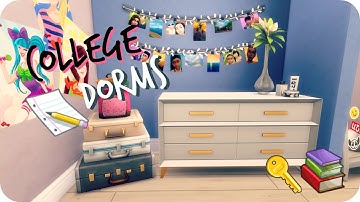 Sims 4 Speed Build | College Dorm Apartment