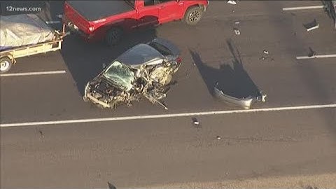 Wrongway crash on I-17 Tuesday morning sends woman to the hospital