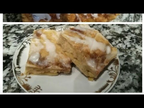 Apple pie in a pan with 1 egg, famous youtube recipe anyone can make. A quick recipe, that's apple p. 