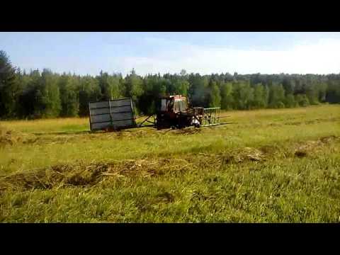 Самодельная гидравлическая телега для сена Т-25