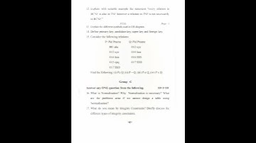 UG DBMS EXAM [MAKAUT] Database #exam #database #data #viralvideo #viralshorts #reels
