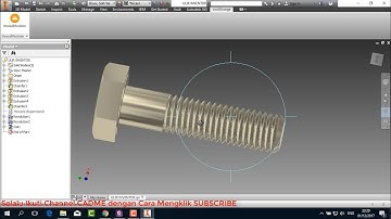 Creating Realistic Modeled Thread on Bolt  in Autodesk Inventor