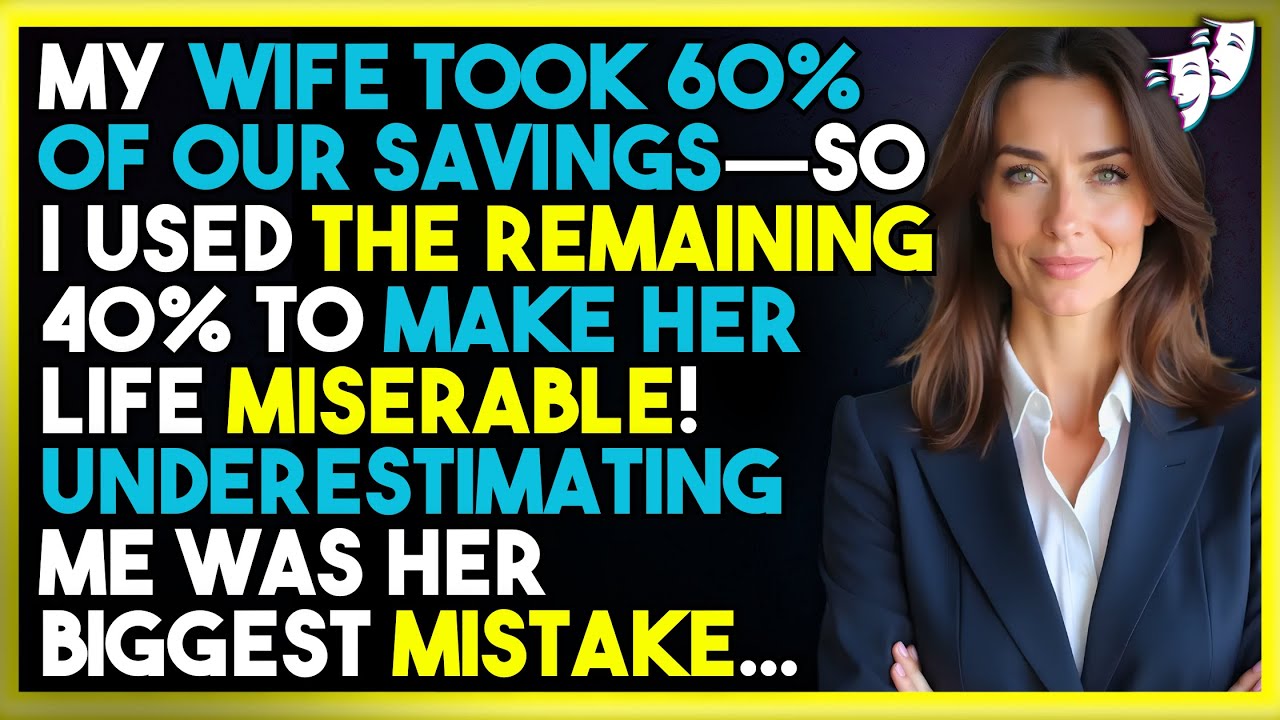 Моя жена забрала 60% НАШИХ СБЕРЕЖЕНИЙ, поэтому я использовал оставшиеся 40%, чтобы сделать ее жиз...