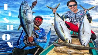 Intense fights!😱🎣 | Sarap ng mga laban!😁 | YFT, AJ, JobFish, Grouper & SHARK!😱🎣 SHOUT OUTs!❤️