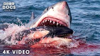 OCEAN’S ULTIMATE PREDATORS | Great White Shark vs Orca | Nature Animal Documentary