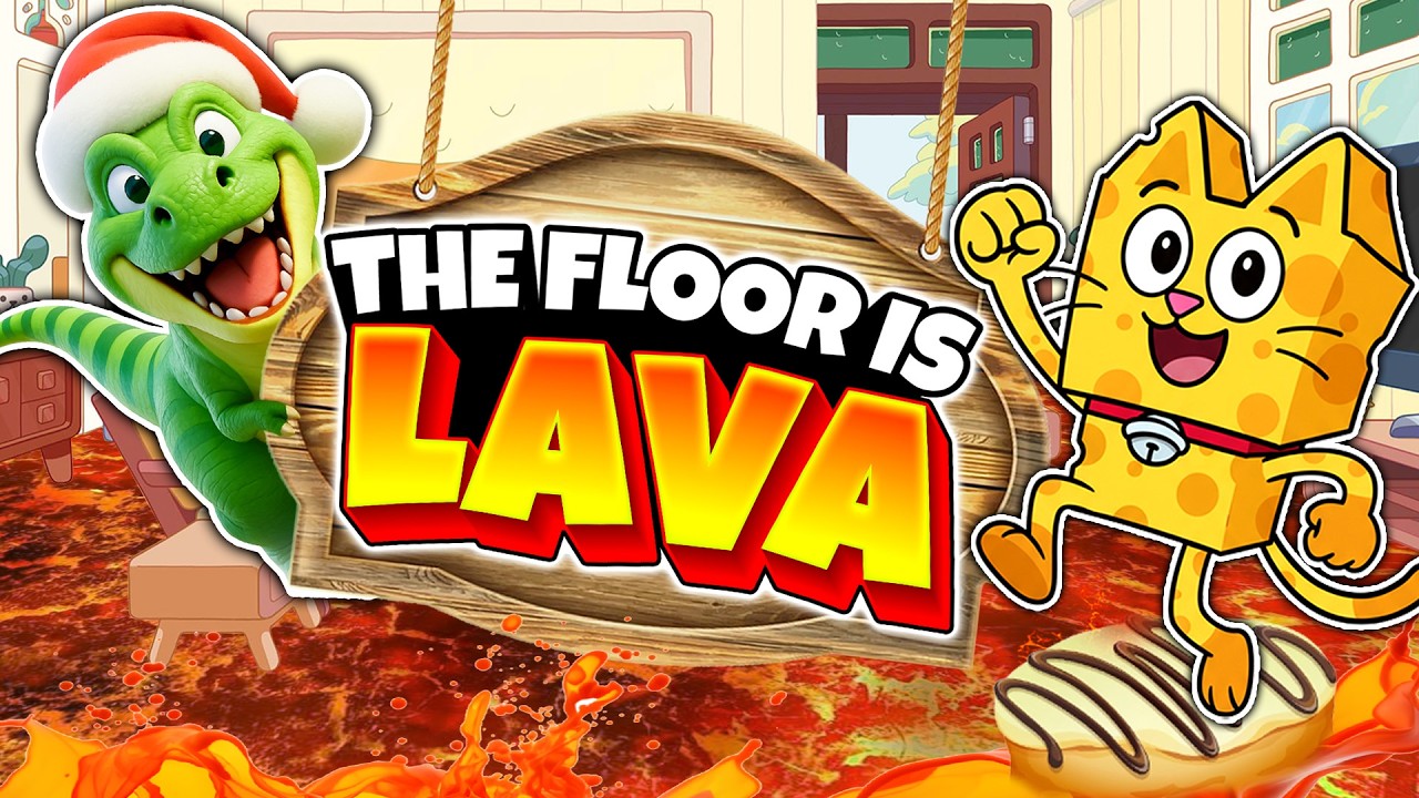 Going On A Spooky Dino Hunt | The Floor Is Lava | Song for Kids | Brain ...