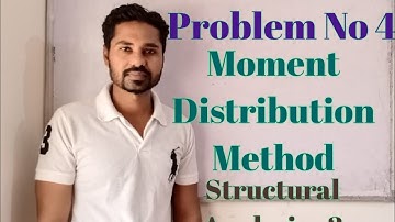 Problem No 4 / Moment Distribution Method (MDM) / SA - 2 (Structural Analysis - 2)
