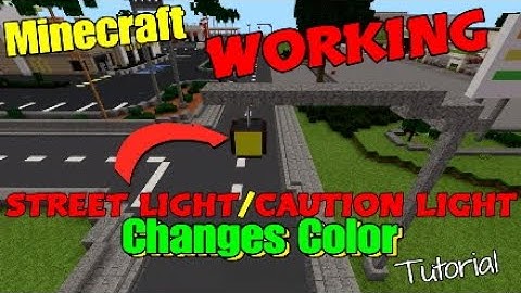 Minecraft Working Street Light Tutorial :Command Block