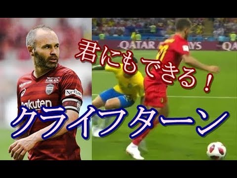 サッカー そこ抜く 歴史的必殺フェイント解説動画2 クライフ ターン ドリブル技 Feat イニエスタ メッシ 本田圭佑 Youtube