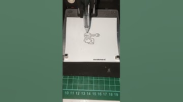 Satisfying CNC Plotter Art | World Intellectual Property Day Tribute 💡🔐  #cncplotter #cnc