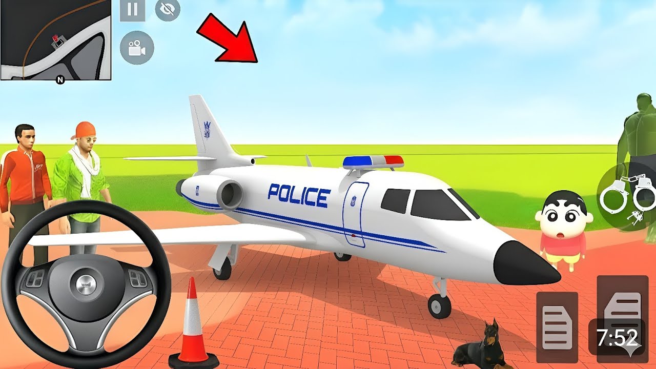 Franklin Purchase New Police Plane 🚓✈️ | Indian Theft Aura Simulator